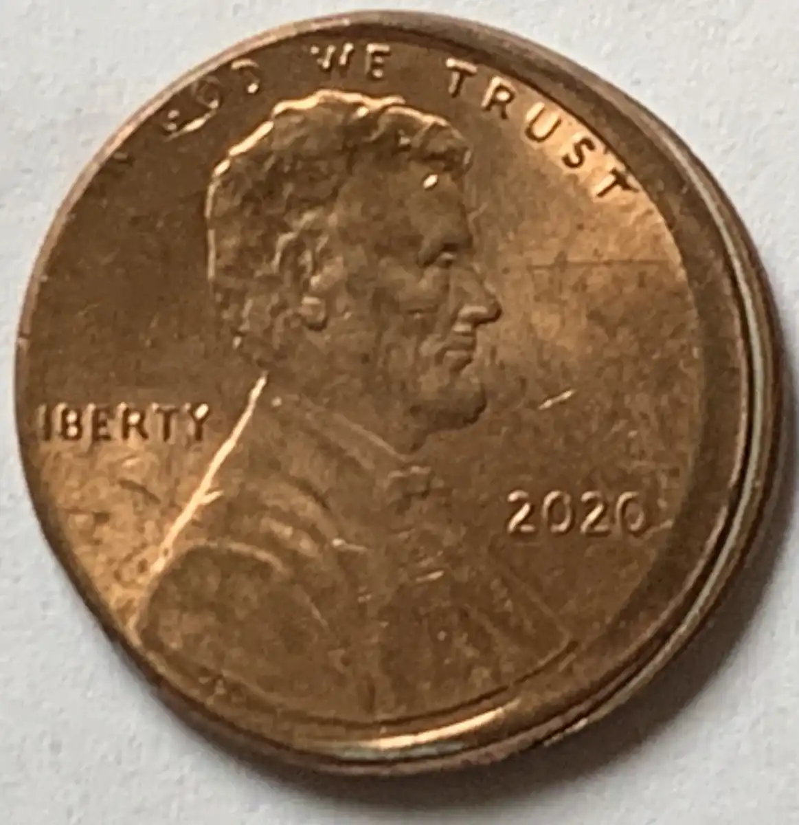 2020---P-Lincoln-Shield-Cent-Struck-Off-Center-With-Stiff-Collar-Error-Coin-3-Of-3